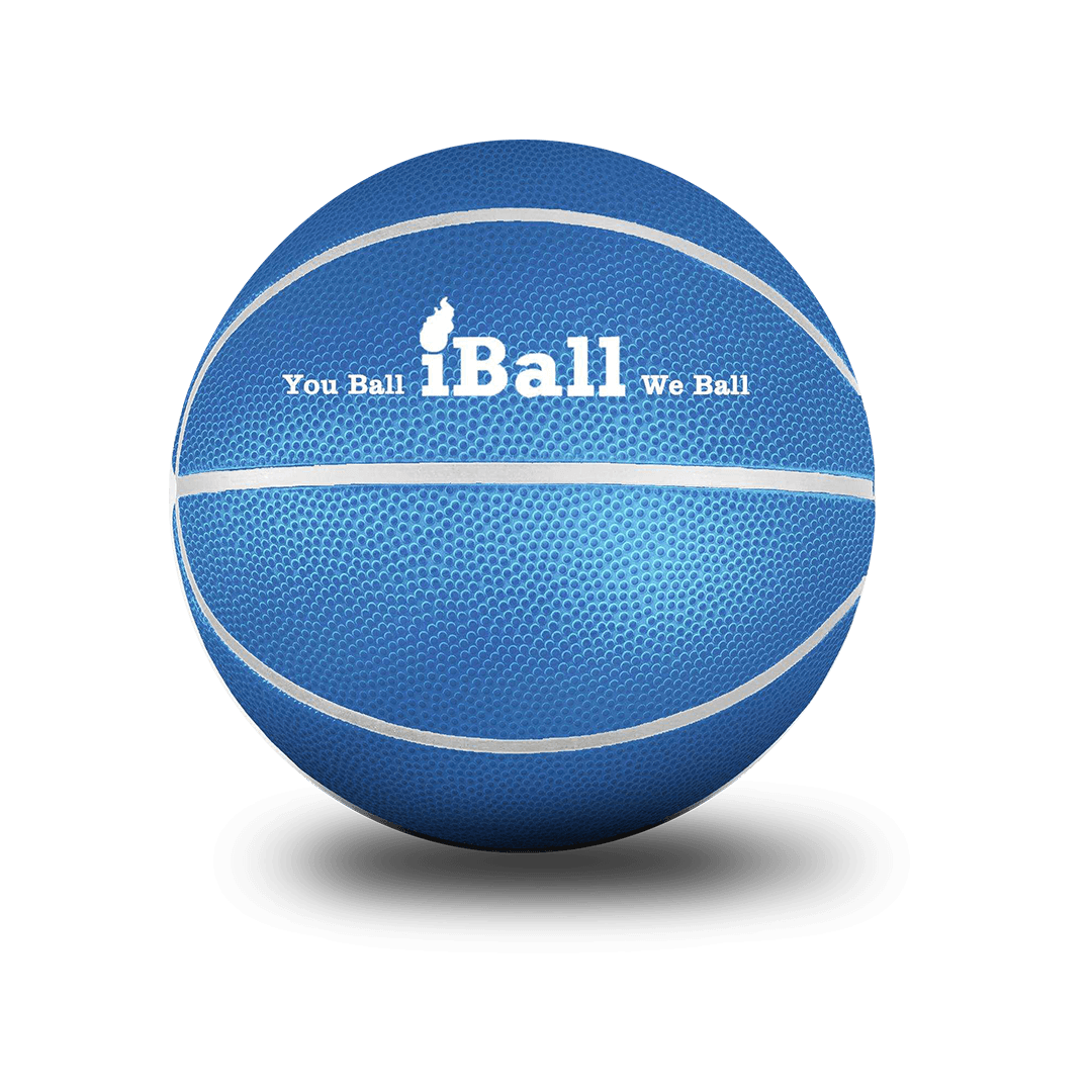 Custom Blue/White iBall Basketball