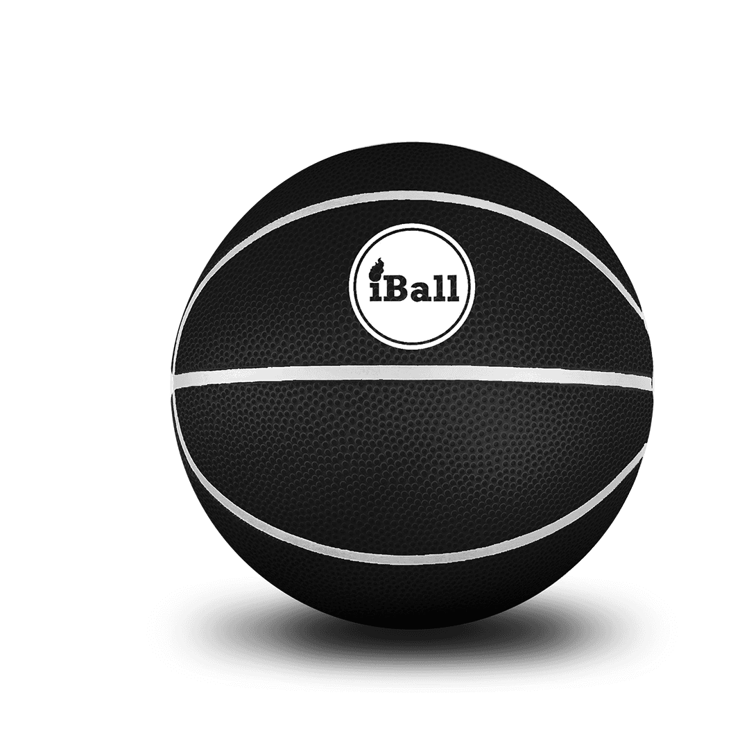 Custom Black/White iBall Basketball
