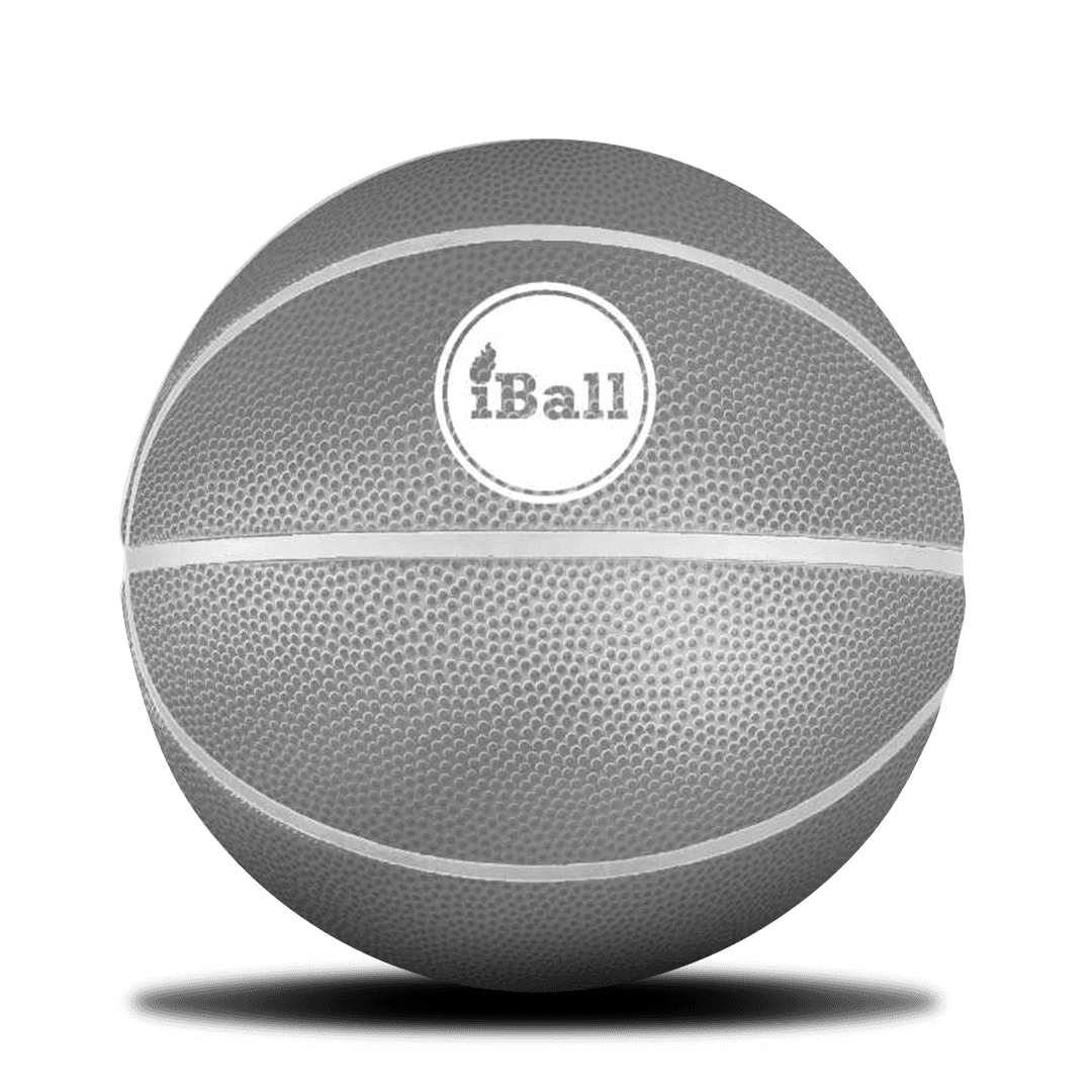 Custom Grey/White iBall Basketball