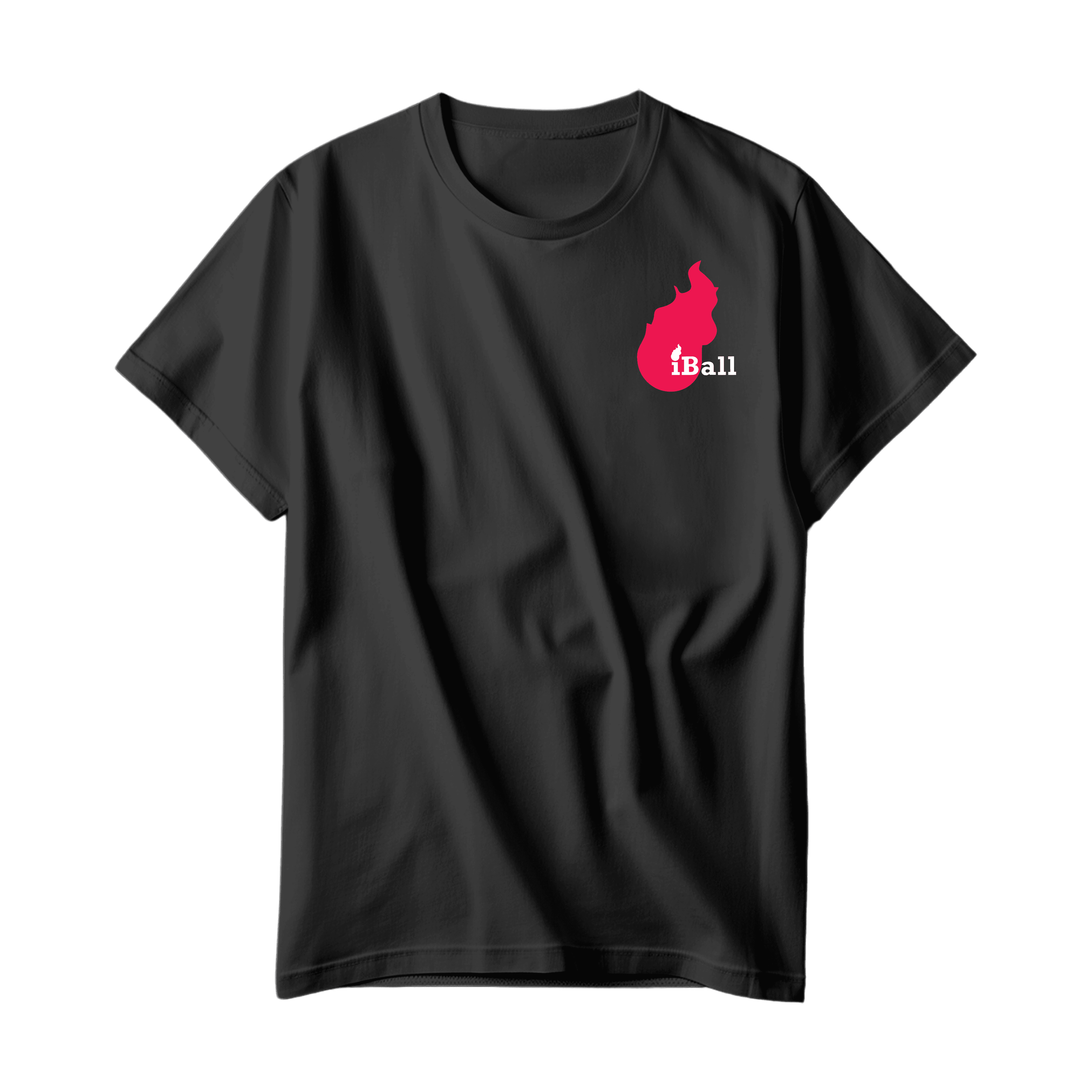 Black T-Shirt With Red Alternate Logo
