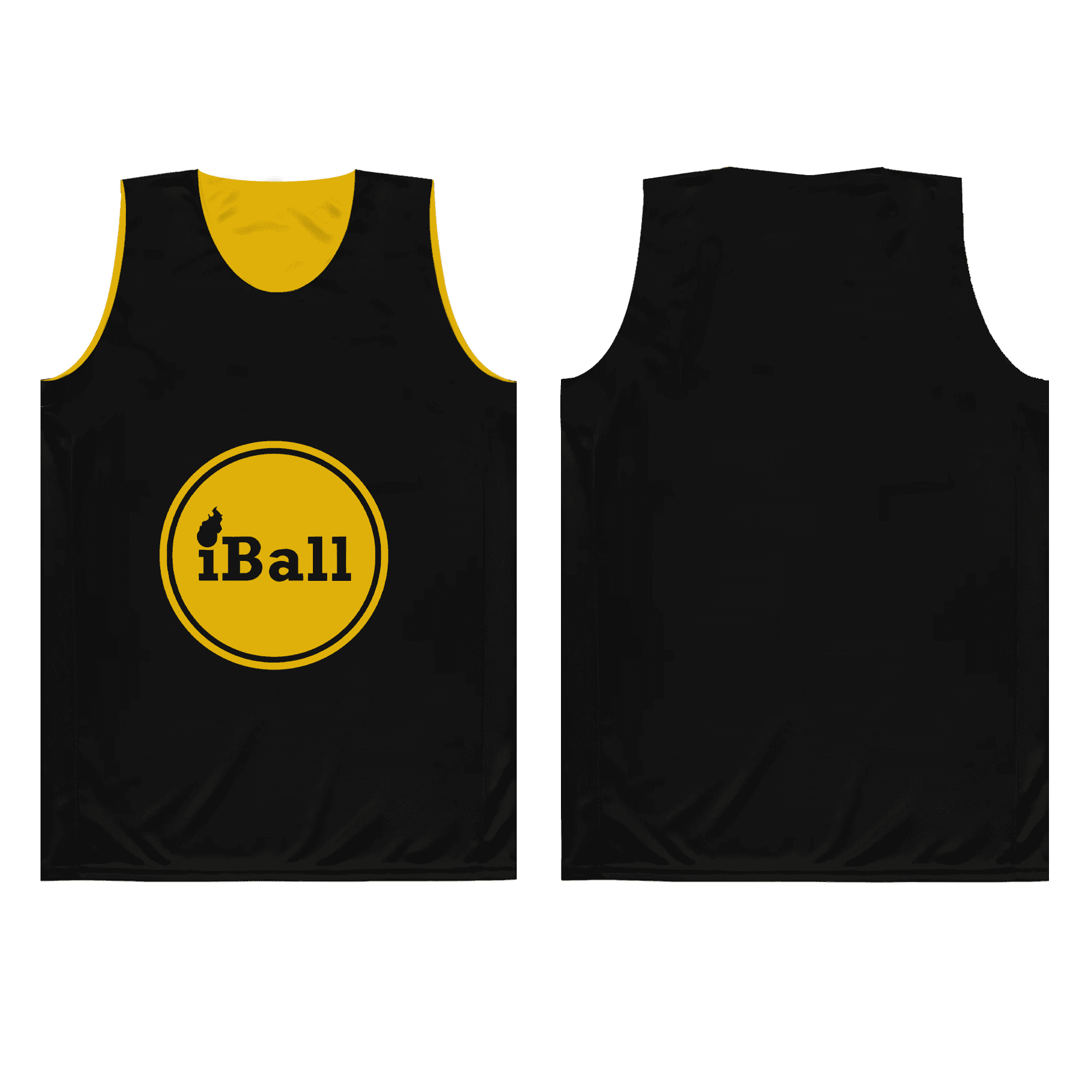 Black/Yellow Reversible Vest